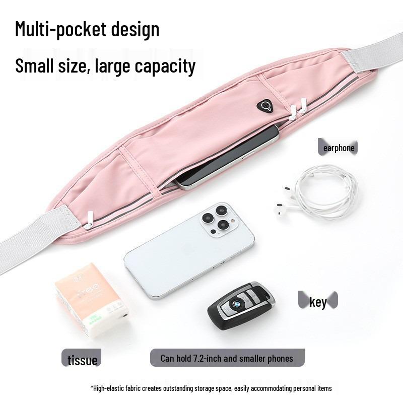 Unisex Waterproof Multi-Pocket Running Waist Bag for Outdoor Sports