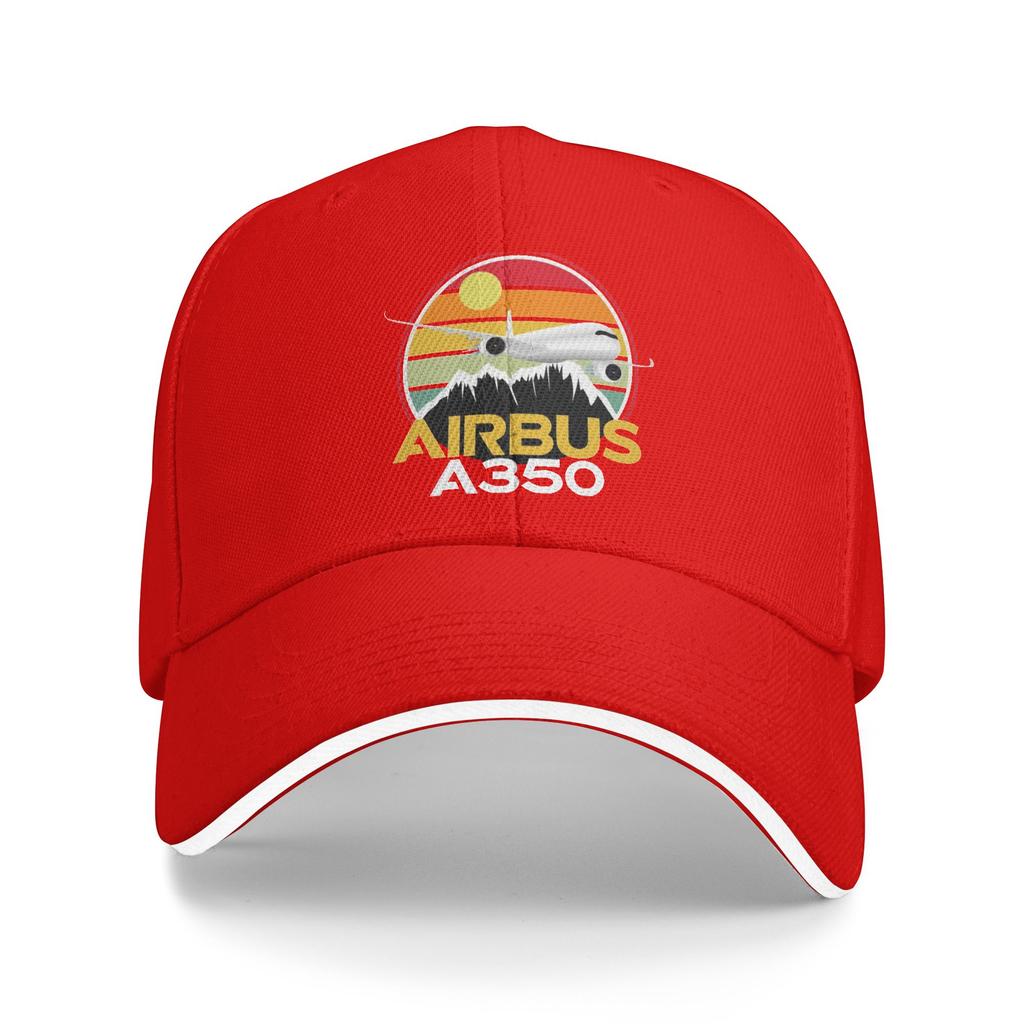 Airbus A350 Sunset Pilot Casual Baseball Cap Summer Trucker Hat Outdoor Gym Hip Hop Hats Men Adult Streetwear Baseball Caps