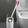 Disposable Toilet Brush With Cleaning Liquid Wall-Mounted Cleaning Tool For Bathroom Replacement Brush Head Wc Accessories