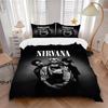 Набор чехлов для подушек с принтом группы Nirvana, 3 шт., 1 чехол + 2 наволочки (Без вкладыша), Постельное белье для всех сезонов, Постельное белье, Декор спальни yy250922048