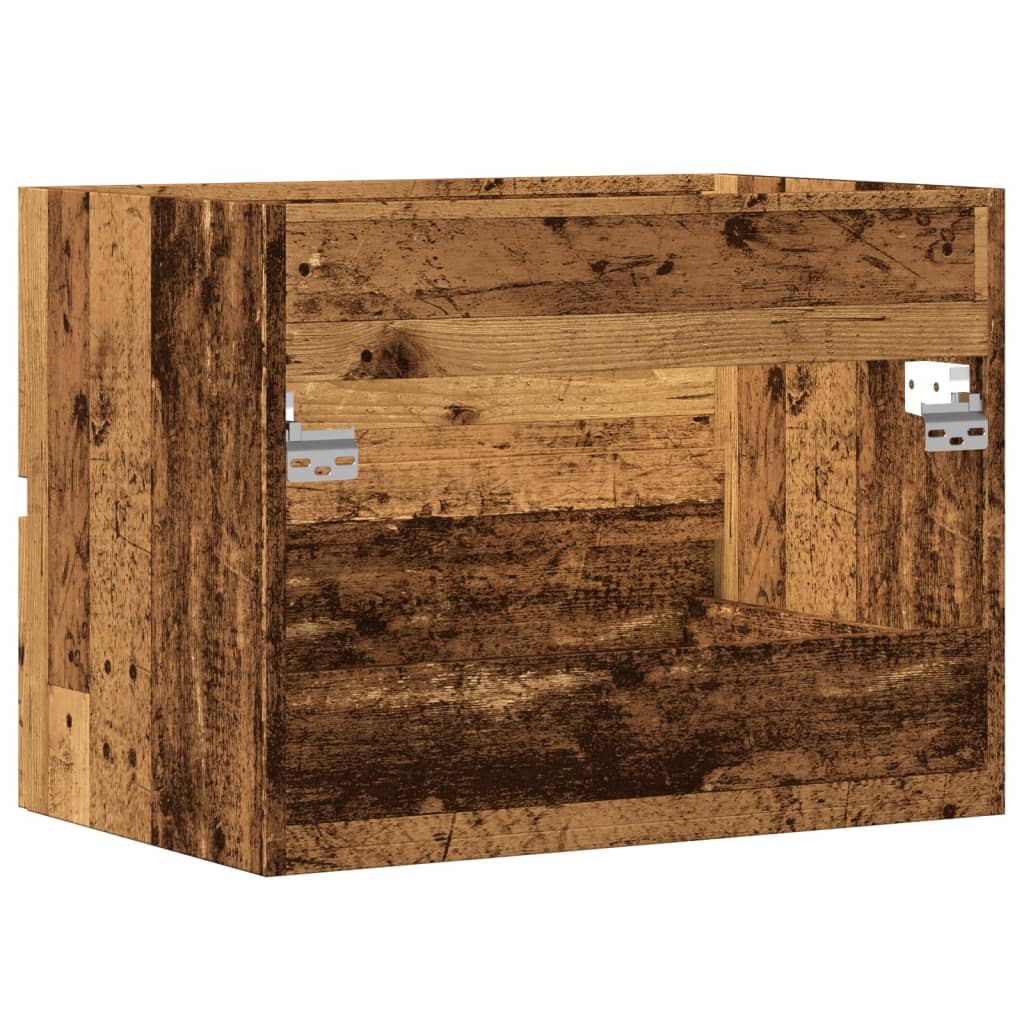 Bathroom Cabinet with Vintage Wood Effect 60 x 38.5 x 45 cm Particleboard