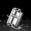 Stainless Steel Lunch Box Double Layer Bentos Box with Compartments Leak Proof Food Container for Adults and Kids