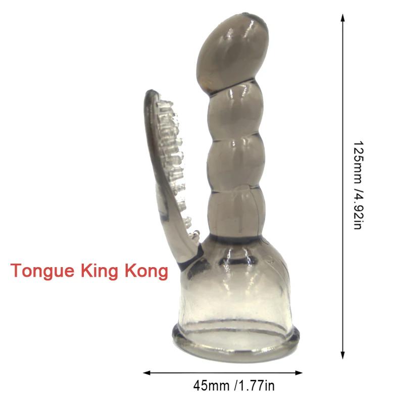 G-точка Стимулирующий Вибратор Насадка Эротические Аксессуары AV Стержень Насадка Волшебная Палочка Насадка Взрослые Секс-Игрушки для Женщин Массажер
