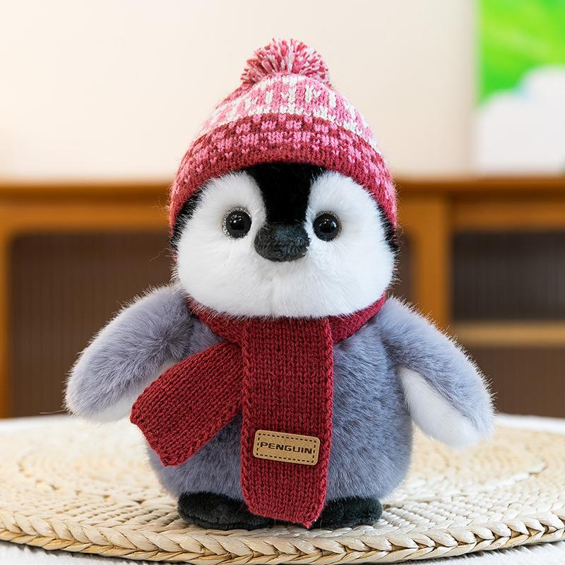Cute Scarf Penguin Plush Toy Marine Animal Children's Soothing Doll Catching Machine Doll