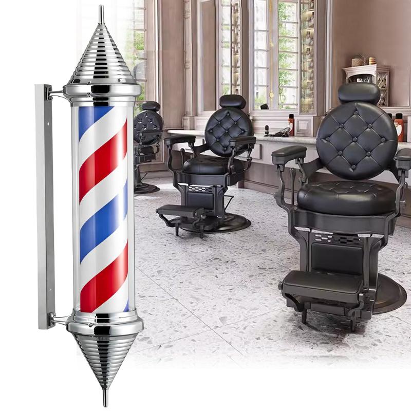 Ceiling Post Led Lamp Barberska Barberski Barber Sign Advertising Salon 103cm