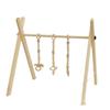 Деревянный детский тренажерный зал: Развивающая и игровая стойка для новорожденных