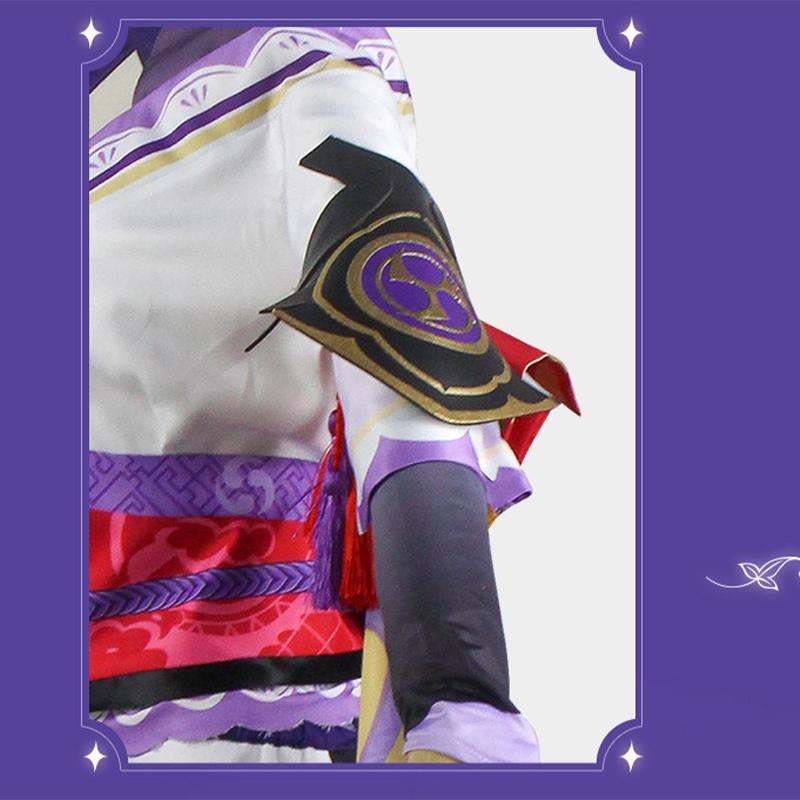 Игра Beelzebul Косплей Костюм Баал Платье Raiden Ei Одежда Парик для Comic Con Raiden Shogun Косплей