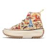 Twisted Resort x Run Star Hike Hi Модные Удобные Высокие Кеды из Канваса Унисекс Бежевые