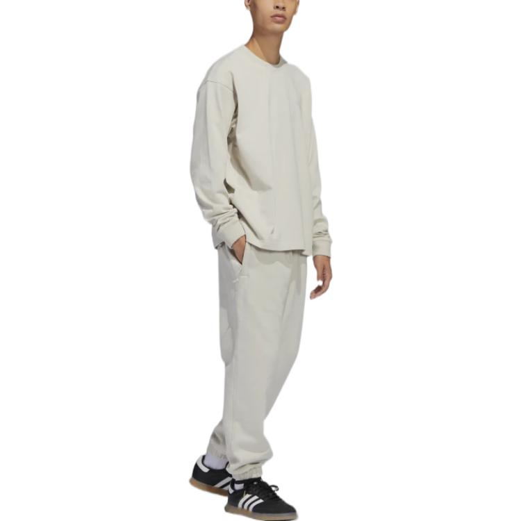 adidas Футболка с длинным рукавом Originals X Pharrell Williams Solid Logo Print, топы унисекс, коричневые HN3438