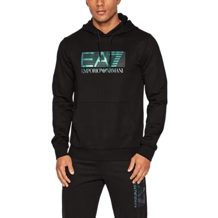 EMPORIO ARMANI Sweatshirts Men's Black Hooded Moderate Other 6LPM62-PJ05Z-1200