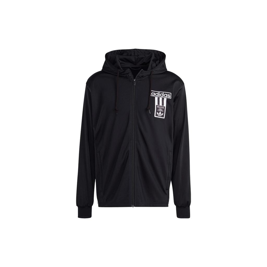 Adidas Originals Adicolor Adibreak Hoodie With Logo Print And Color Block Design Men Hoodies Black IN8079