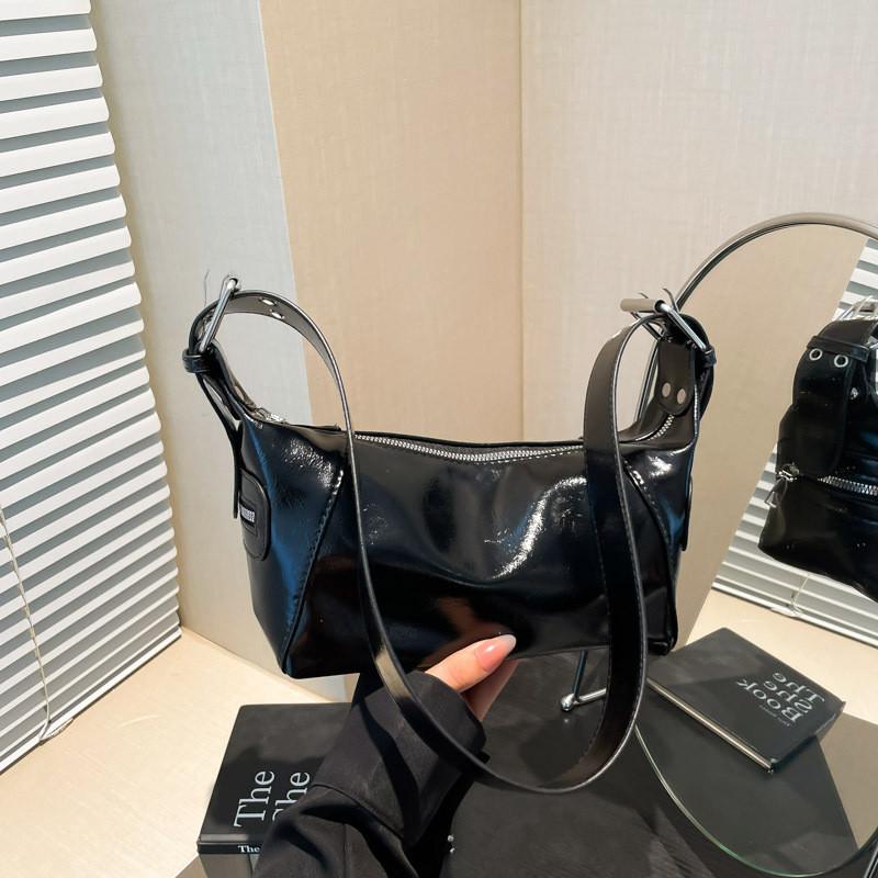 Solid Simple Color Women Casual Pu Leather Shoulder Bag For Daily And Commuting