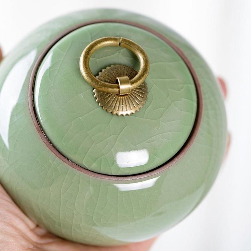 Sealed Storage Jar Ceramic Tea Storage Box Chinese Style Tea Canister Puer Tea
