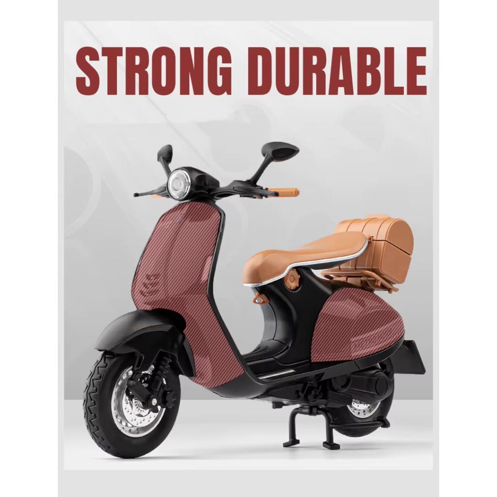 1/12 масштаб Vespa 946 сплав классическая модель мотоцикла для отдыха литые металлические уличные ретро-модели мотоциклов звук и свет детская игрушка подарок