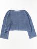 B:MING LIFE STORE by BEAMS Women's L/S Knit Mixed Yarn Pullover in Blue Freee
