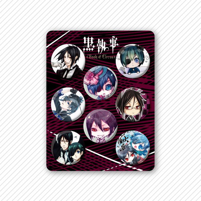 8 Pcs/Set Anime Tinning Backpack Badge Brooch Pin Souvenir Clothing Bag Backpack Accessories Gift For Friends