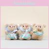 Lovely Cartoon Bear Plush Keychain With Colorful Scarves Perfect For Cute Decorations