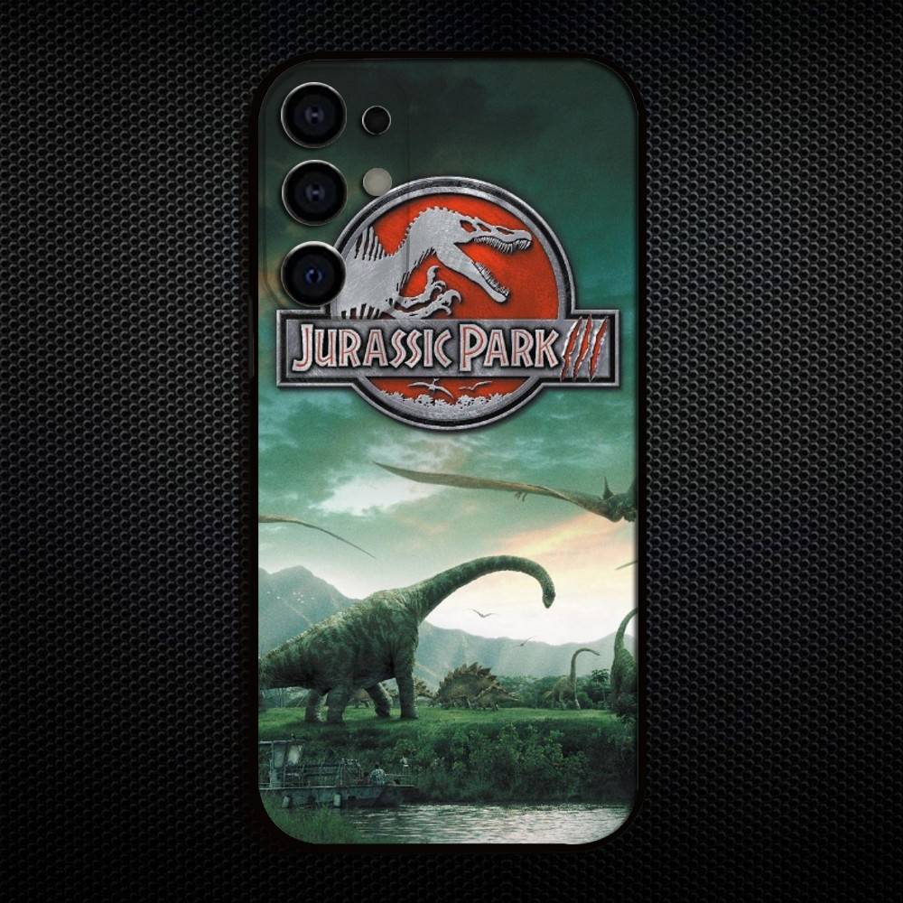 J-Jurassic Park Dinosaur World Phone Case For Samsung S25,S24,S23,S22,S21,S20,Plus,Fe,Lite,Others Black Cover