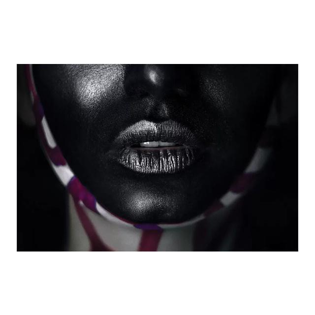 Африканские черные женские портретные художественные постеры и принты на холсте, живопись, макияж, женская настенная картина для гостиной, домашний декор