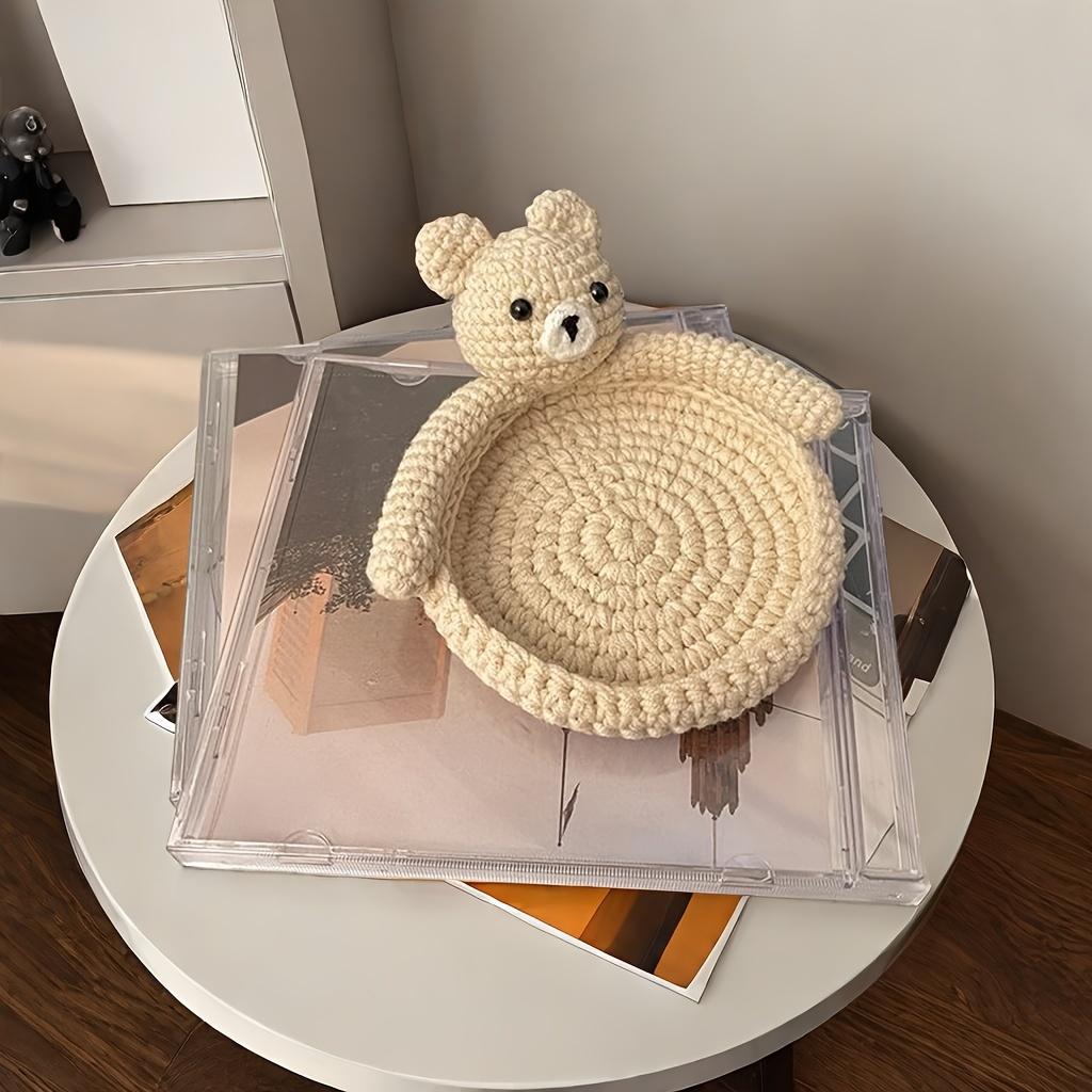 Chic Crochet Drink Coaster -  Handmade, Absorbent, Protects Tabletops From Coffee & Beverage Cups - Available In 4 Colors - Perfect for Home