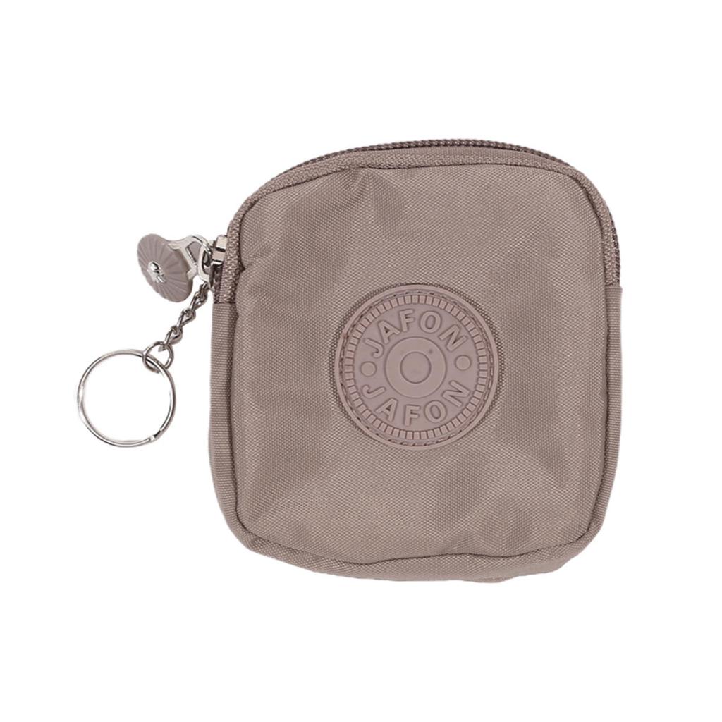 Мини нейлоновые водонепроницаемые кошельки для монет, кошельки-ключницы, портативные квадратные маленькие держатели для карт, кошельки на молнии для мелочи, сумки для карт, сумки для наушников