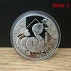 2025  Year Of The Snake Commemorative Coins Chinese Zodiac Medals 3D Relief Coins Collectibles  Year Coins