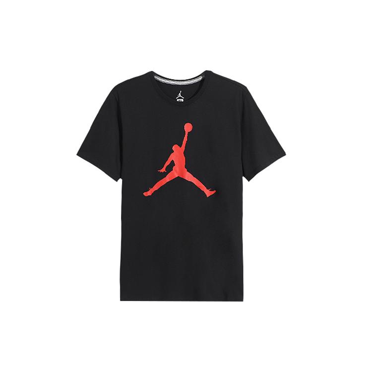 Jordan T Shirts Men's Black Crew Neck Moderate Other CD7611-010