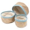 Natural Jute Baskets Set of 3 – Teal