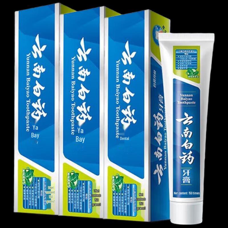 Освежающая зубная паста с мятой Yunnan Baiyao (3x150 г)