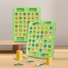1 Set Kids Memory Flip Chess Game 2 Players Animal Fruit Chess Matching Board Game Focus Training Toddlers Educational Memory Challenge Toy