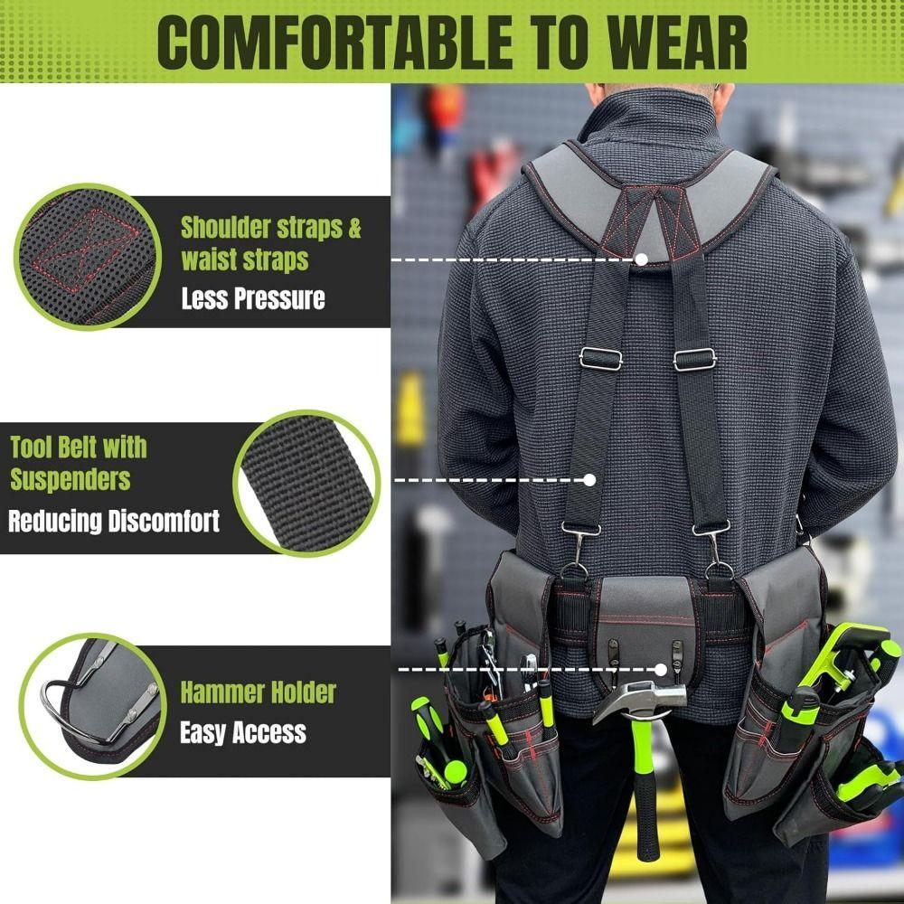 Adjustable Professional Tool Belts Large Capacity Electrician Special Tool Bag Carpenters