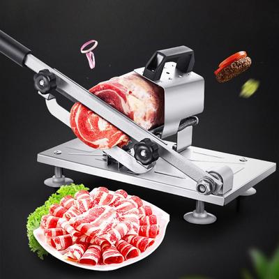 Легкоочищаемый резак для мяса Машина для резки замороженного мяса из нержавеющей стали с регулируемой толщиной Эргономичный дизайн Кухня для мяса
