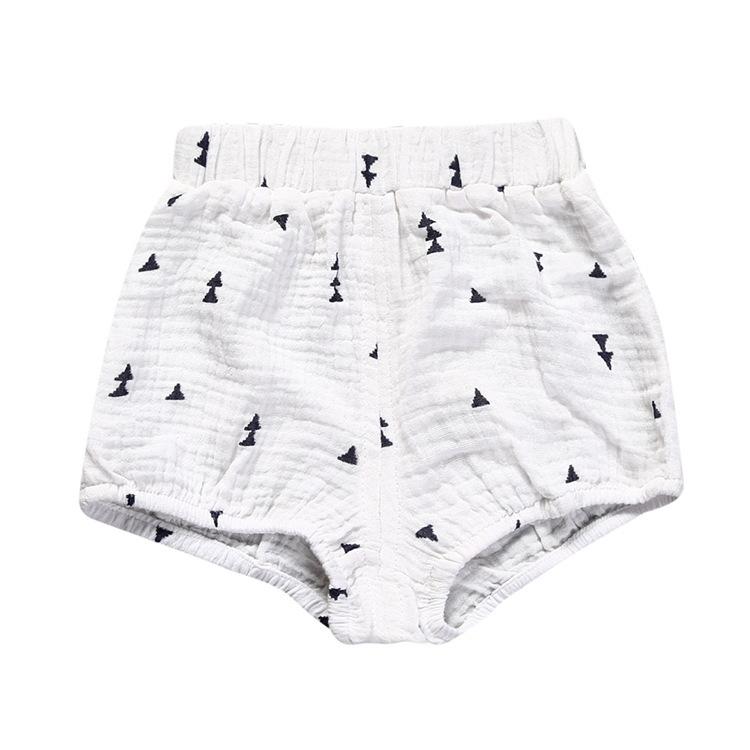 Kids Cotton Linen Korean Triangle Shorts Loose Fit for Toddlers and Children