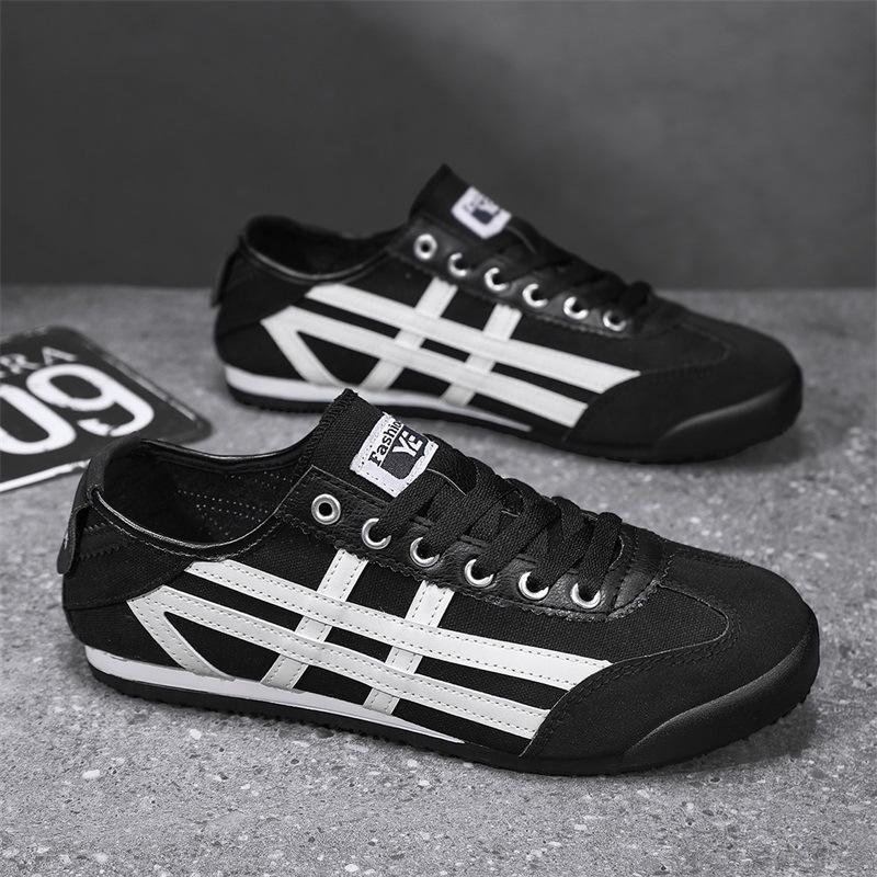 Форрест Гамп ветер 2025 лето новая легкая парусиновая мужская обувь мужская универсальная ленивая обувь пара низкие кеды повседневная обувь для скейтборда