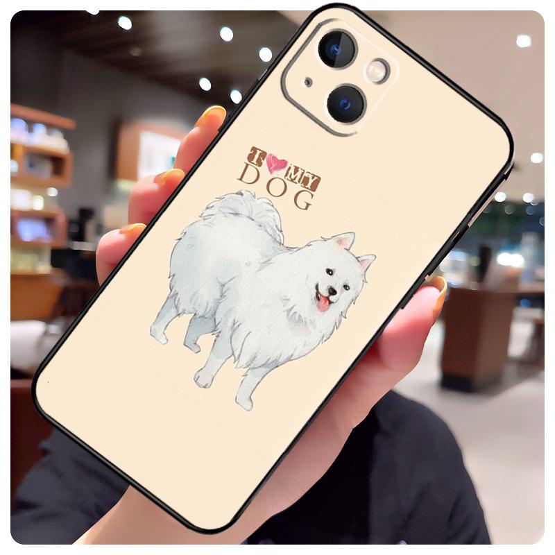 Чехол для телефона iPhone с изображением японского шпица Для iPhone 16 Pro Max 14 13 12 11 15 17 Pro Max mini 15 16 Plus 16e 17 Air Чехол
