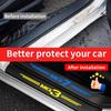 Для MG3 MG5 MG7 GT ZS HS HECTOR Трехцветные наклейки на пороги дверей автомобиля из углеродного волокна Пленка на накладки порогов Лента на бампер багажника