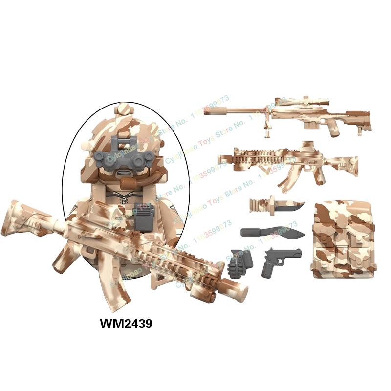 Мини-фигурки спецназа Морские котики Современные солдаты KSK SSO Строительные блоки Игрушки для детей WM6147