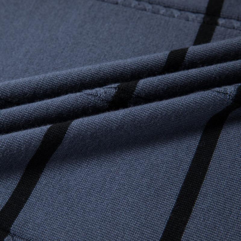 Новый шерстяной свитер, мужской свитер из чистой шерсти с длинными рукавами и полувысоким воротником, полосатый нижний свитер, джемпер, камвольный пуловер Tide