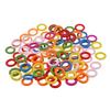 100pcs Assorted Wooden Rings Loops Circle Embellishments for Crafts 20mm