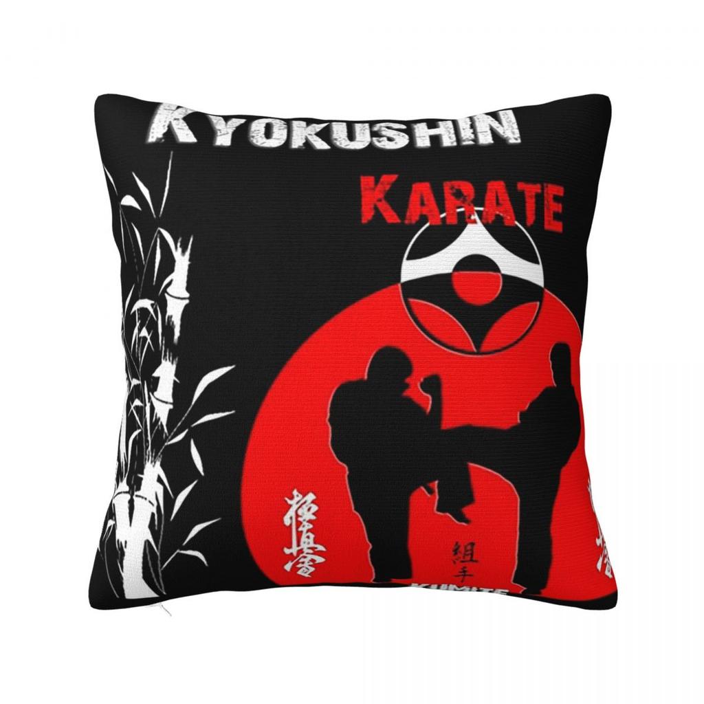Kyokushi Karate Kumite Scene Square Pillowcase Pillow Cover Cushion Zip Decorative Comfort Throw Pillow for Home Living Room