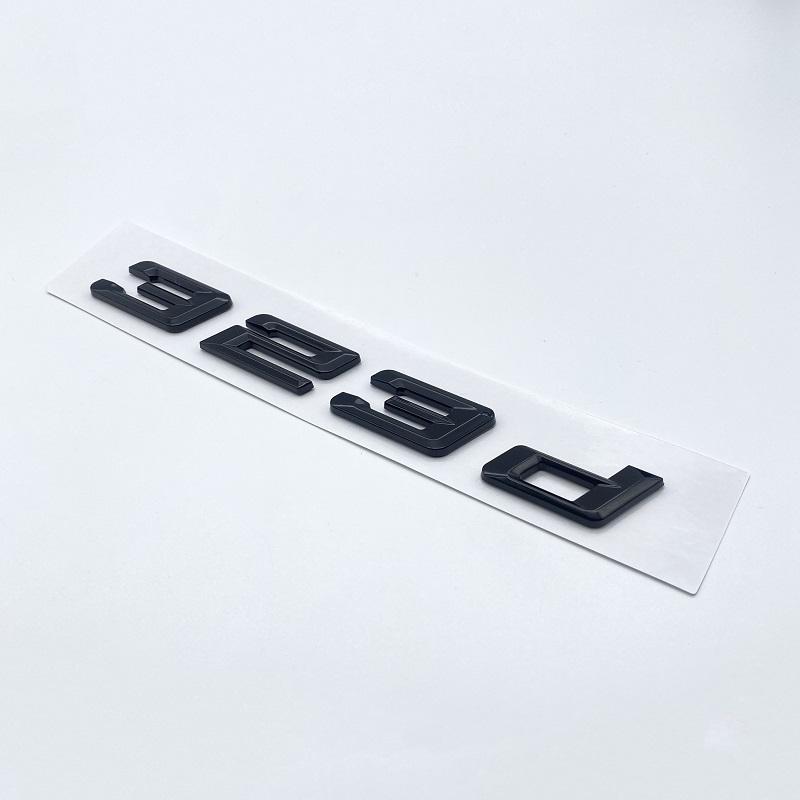 New Font Numbers Letters 316d 318d 320d 325d 328d 330d 335d GT ABS Emblem for BMW 3 Series E90 E46 F30 Car Trunk Logo