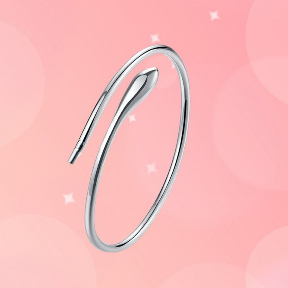 Open Adjustable Snake Bracelet Silver Color Charm Bracelet Fashion Open Bangle Fashion Accessories