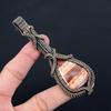 Unique Red River Jasper Gemstone Pure Copper Wire Wrapped Handmade Pendant Jewelry