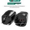 UK Plug Adapter for UK, Hong Kong, Singapore, and Malaysia - EU-7 Socket Adapter