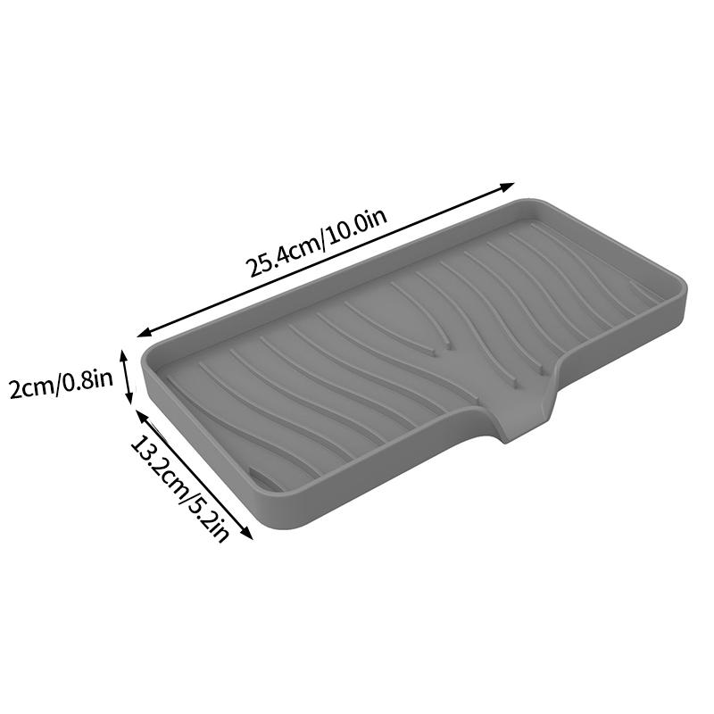 Сливной коврик для кухонного крана, силиконовый защитный коврик для раковины, защитный коврик для столешницы, подставка для хранения мыла в ванной