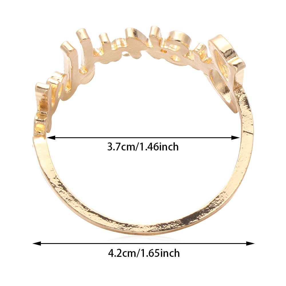 Кольца для салфеток, держатель для салфеток из золотого сплава с буквами, мусульманский исламский декор для вечеринки в честь Рамадана