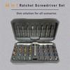 40 In 1 Multi-purpose Ratchet Wrench Screwdriver Set Magnetic Bits Tools Set DIY Household Repair Tool Precision Hand Tools Work