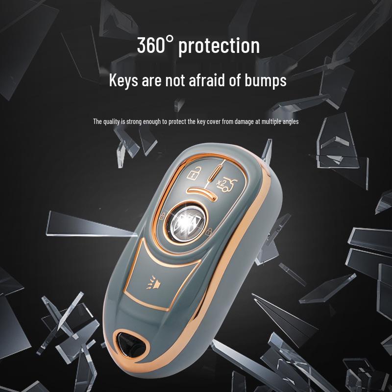 Чехол для ключа Buick Envision для Encore GX, Regal, LaCrosse, GL68 - Декоративный чехол-сумка для автомобиля с пряжкой