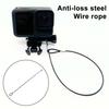 Action Camera Anti-lost Rope Safety Belt Buckle Stainless Steel Secure Fit Multifunctional Camera Safety Cord for Gopro