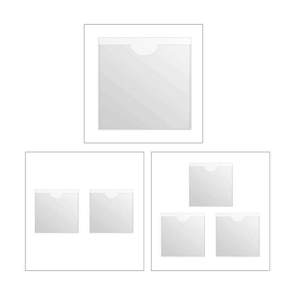 Держатель парковочного разрешения на лобовое стекло автомобиля, самоклеящиеся держатели для разрешения на парковку, квадратный держатель для лобового стекла, прозрачный для автомобиля